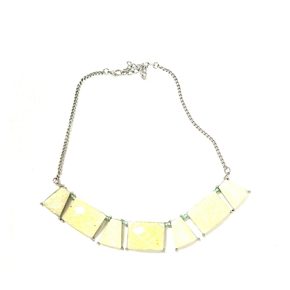 Lime/Yellow stone necklace